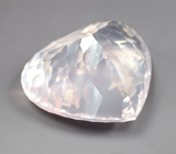 Крупный! Чистейший розовый кварц лазерной огранки 56,07 карата