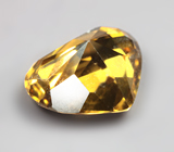 Редкая огранка! Желтый циркон высокой чистоты 2,38 карата