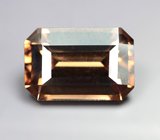 Оранжевато-желтый циркон высокой чистоты 3,4 карата