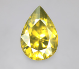 Яркий зеленовато-желтый циркон высокой чистоты 2,88 карата