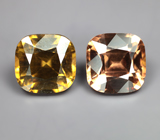 Пара цирконов высокой чистоты 4,7 карата