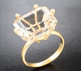 Кольцо с крупным скаполитом высокой чистоты 11,48 карата Золото