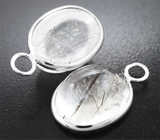 Подвесы для серег с турмалиновым кварцем 38,93 карата