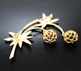 Брошь с рубиновыми шпинелями 2,63 карата