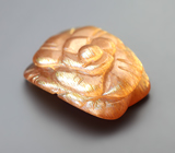 Резной солнечный камень 5,38 карата