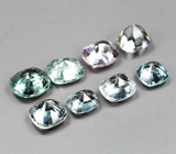 Набор из 8 разноцветных шпинелей 3,32 карата