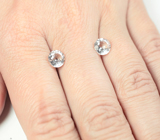 Редкая пара данбуритов высокой чистоты 2,35 карата