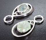 Подвесы для серег с медьсодержащими турмалинами 3,46 карата