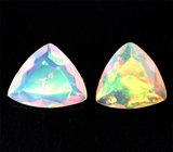 Пара ограненных эфиопских опалов 1,42 карата