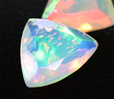 Пара ограненных эфиопских опалов 1,42 карата