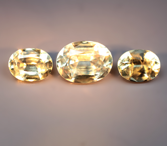 Набор из 3 диаспоров высокой чистоты 2,8 карата