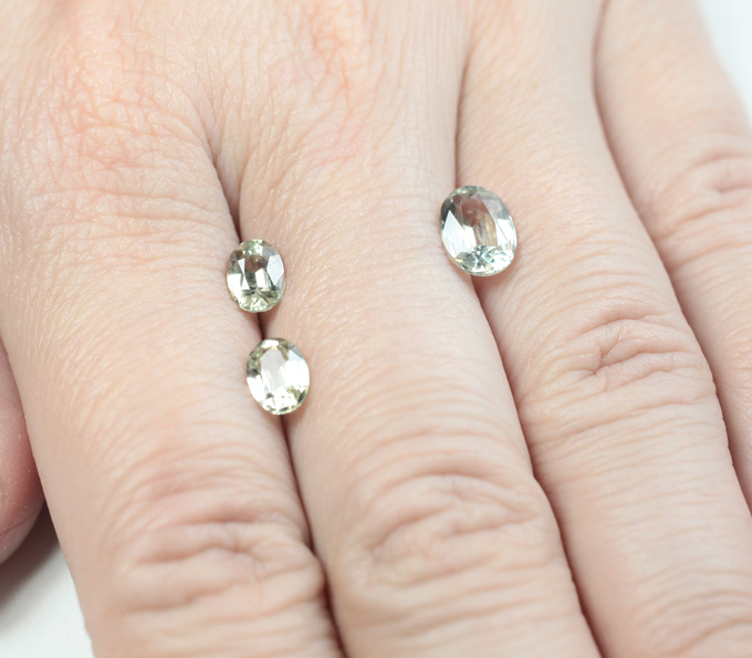 Набор из 3 диаспоров высокой чистоты 2,8 карата