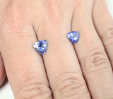 Пара танзанитов 2,54 карата