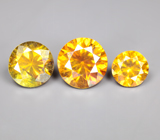 Набор из 3 сфалеритов 4,11 карата