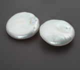 Пара серебристых жемчужин барокко 22,11 карата! Натуральный цвет