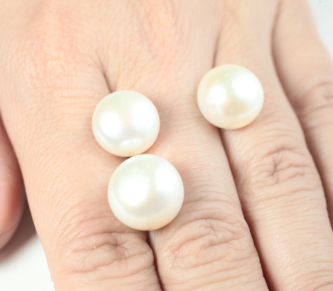 Крупный набор из 3 морских жемчужин 37,15 карата