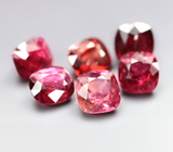 Набор из 6 красных шпинелей 4,79 карата