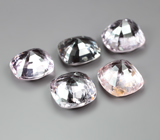 Набор из 5 разноцветных шпинелей 5,54 карата