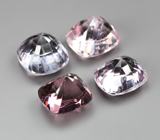 Набор из 4 разноцветных шпинелей 5,04 карата