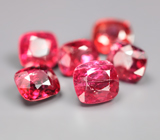 Набор из 6 красных шпинелей 4,03 карата