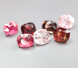 Набор из 7 разноцветных шпинелей 5,07 карата