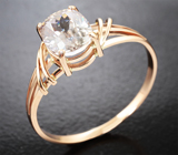 Кольцо с розовато-оранжевым цирконом 3,62 карата Золото