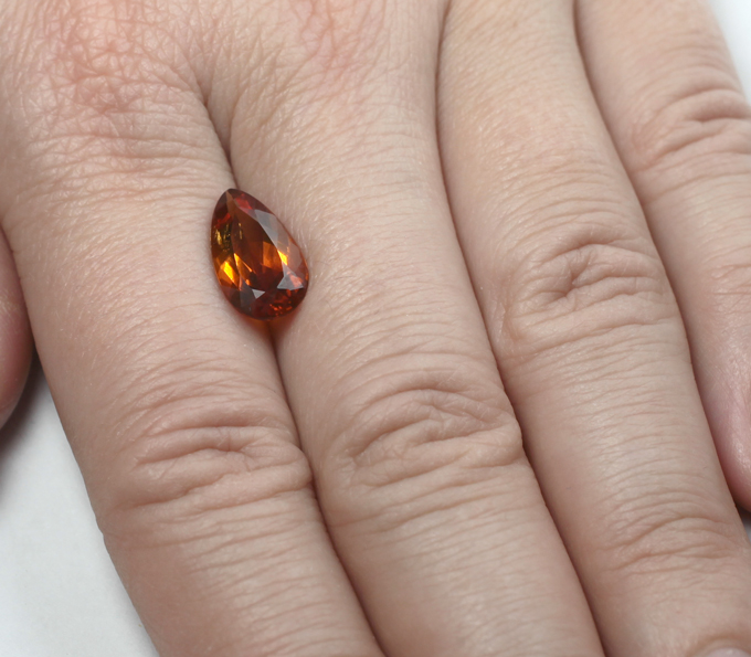 Цитрин мадейра высокой чистоты 3,02 карата