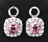 Подвесы для серег с пурпурными шпинелями со сменой цвета 2,67 карата