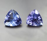 Пара танзанитов 2,3 карата