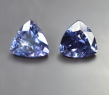 Пара танзанитов 2,96 карата