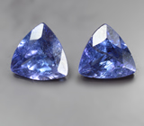 Пара танзанитов 2,66 карата