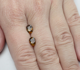 Пара зеленовато-желтых турмалинов 1,77 карата