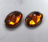 Пара желтовато-оранжевых турмалинов 1,37 карата