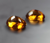 Пара цитринов мадейра высокой чистоты 5,25 карата
