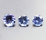 Набор из 3 танзанитов 1,75 карата