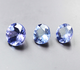 Набор из 3 танзанитов 1,75 карата
