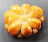 Крупный резной желтый нефрит 111,75 карата