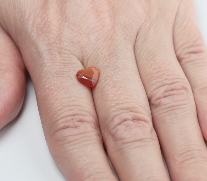 Мексиканский ограненный «огненный» опал 1,16 карата