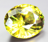 Высокая дисперсия! Зеленовато-желтый сфен высокой чистоты 3,04 карата