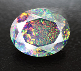 Кольцо с ограненным черным опалом 3,19 карата