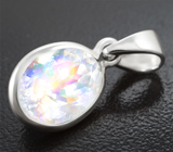 Кулон с крупным ограненным лунным камнем 3,98 карата