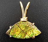 Кулон с аммолитом аммонита 3,52 карата