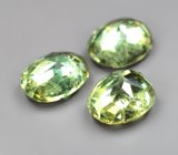 Высокая дисперсия! Крупный набор из 3 демантоидов 2,68 карата