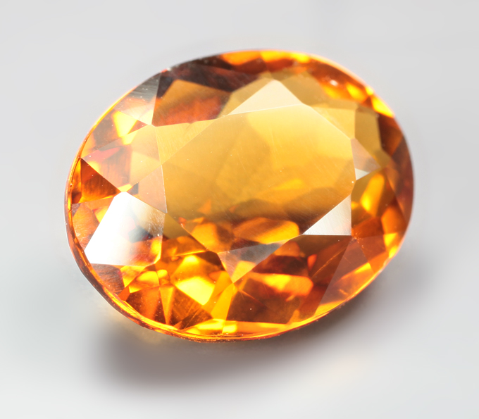 Чистейший цитрин мадейра 2,59 карата