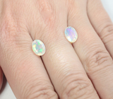 Пара ограненных эфиопских опалов 1,93 карата