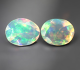 Пара ограненных эфиопских опалов 0,67 карата