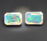 Пара ограненных эфиопских опалов 1,48 карата