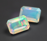 Пара ограненных эфиопских опалов 1,48 карата