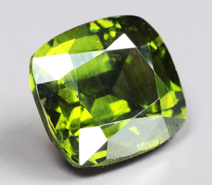 Топовый цвет! Редкий зеленый циркон 3,49 карата