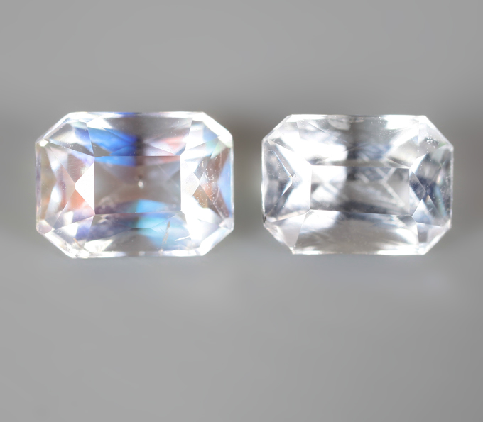 Кольцо с ограненным лунным камнем 3,29 карата